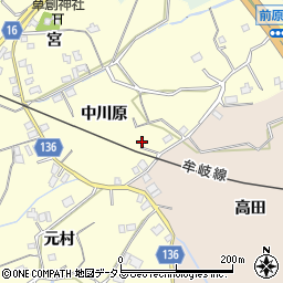 徳島県小松島市前原町中川原25周辺の地図