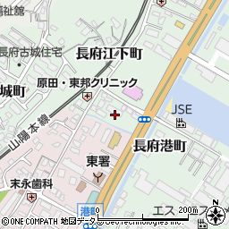 山口県下関市長府江下町4周辺の地図