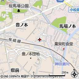 徳島県小松島市中郷町豊ノ本78-8周辺の地図