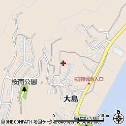 山口県周南市大島62周辺の地図