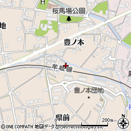 徳島県小松島市中郷町豊ノ本100-13周辺の地図