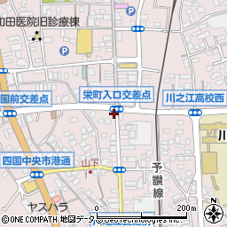 愛媛県四国中央市川之江町2020周辺の地図