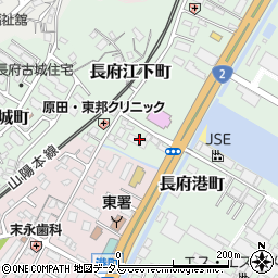 山口県下関市長府江下町4-27周辺の地図