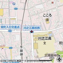 川之江高校前周辺の地図