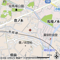 徳島県小松島市中郷町豊ノ本80-5周辺の地図
