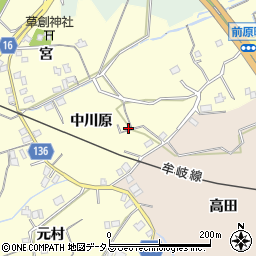 徳島県小松島市前原町中川原周辺の地図