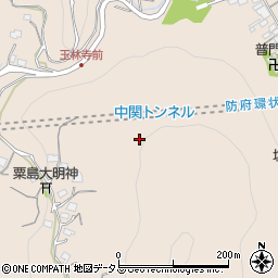 中関トンネル周辺の地図