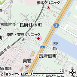 山口県下関市長府江下町3-15周辺の地図