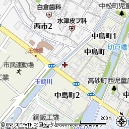 玉鶴橋周辺の地図