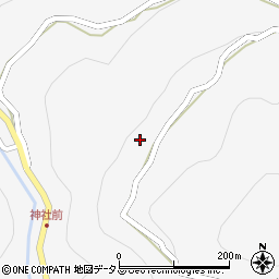 徳島県東みよし町（三好郡）西庄（新田上）周辺の地図