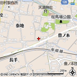 徳島県小松島市中郷町豊ノ本16-4周辺の地図
