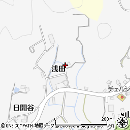 徳島県徳島市渋野町浅田周辺の地図