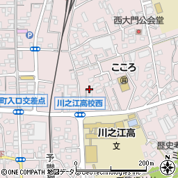 愛媛県四国中央市川之江町2277-2周辺の地図
