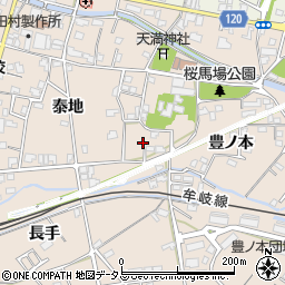徳島県小松島市中郷町豊ノ本16-3周辺の地図