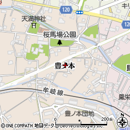 徳島県小松島市中郷町豊ノ本46周辺の地図