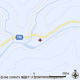 和歌山県日高郡日高川町上初湯川252周辺の地図