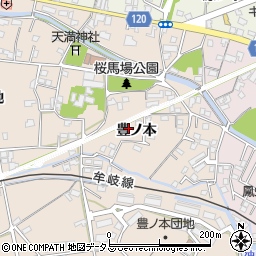徳島県小松島市中郷町豊ノ本44-4周辺の地図