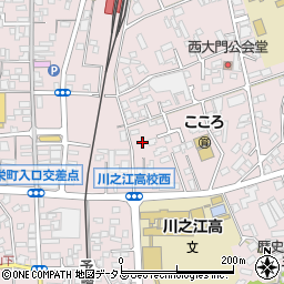 愛媛県四国中央市川之江町2280-4周辺の地図