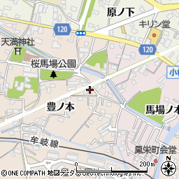 徳島県小松島市中郷町豊ノ本37-3周辺の地図