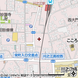 四国中央市役所　川之江施設周辺の地図
