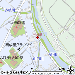 笠松橋周辺の地図