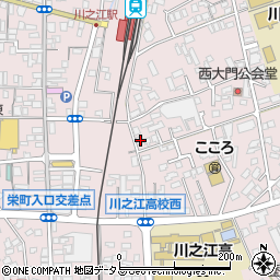 愛媛県四国中央市川之江町2421周辺の地図