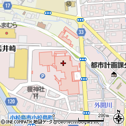 徳島赤十字病院周辺の地図