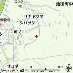 徳島県三好市池田町中西カシノウチ周辺の地図