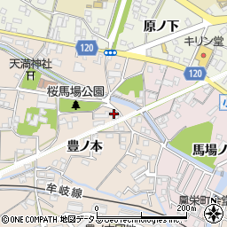 徳島県小松島市中郷町豊ノ本38-12周辺の地図