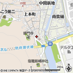 山口県防府市田島上本町2669周辺の地図
