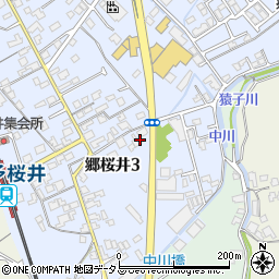 桜井駅口周辺の地図