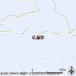 徳島県つるぎ町（美馬郡）貞光（広谷影）周辺の地図