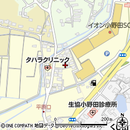 山口県山陽小野田市くし山西1267-7周辺の地図