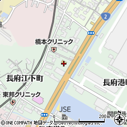 ファミリーマート下関長府店周辺の地図
