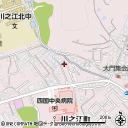 愛媛県四国中央市川之江町2887周辺の地図