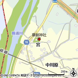 草創神社周辺の地図
