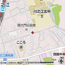 愛媛県四国中央市川之江町2313-2周辺の地図