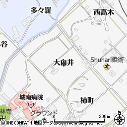 徳島県徳島市丈六町大白井周辺の地図