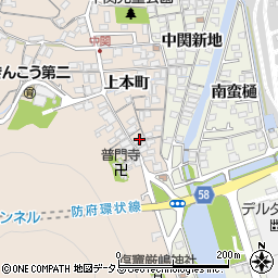 山口県防府市田島上本町2654周辺の地図