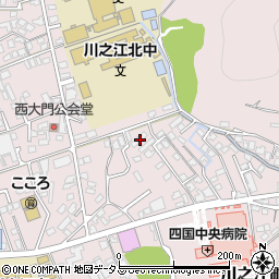 愛媛県四国中央市川之江町2348-1周辺の地図