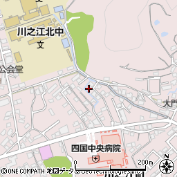 愛媛県四国中央市川之江町2885-5周辺の地図