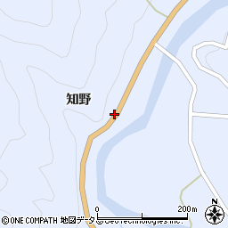 徳島県美馬市穴吹町口山知野周辺の地図