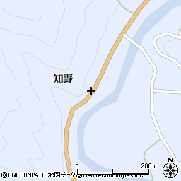 徳島県美馬市穴吹町口山（知野）周辺の地図