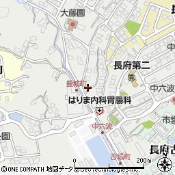 山口県下関市長府豊城町7-29周辺の地図