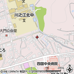 愛媛県四国中央市川之江町周辺の地図