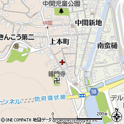 山口県防府市田島上本町2649周辺の地図