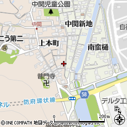 山口県防府市田島上本町2661周辺の地図