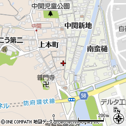 山口県防府市田島上本町2660周辺の地図