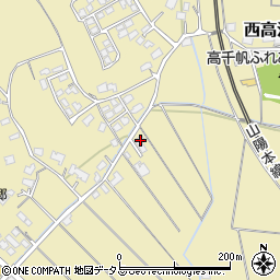 山口県山陽小野田市西高泊211周辺の地図