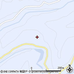和歌山県日高郡日高川町上初湯川269周辺の地図